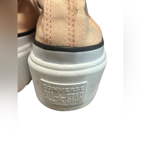 Converse Chuck Lugged Lift Hi Platform Sneaker Coral Peach Canvas Big Girls 4 - Picture 8 of 12